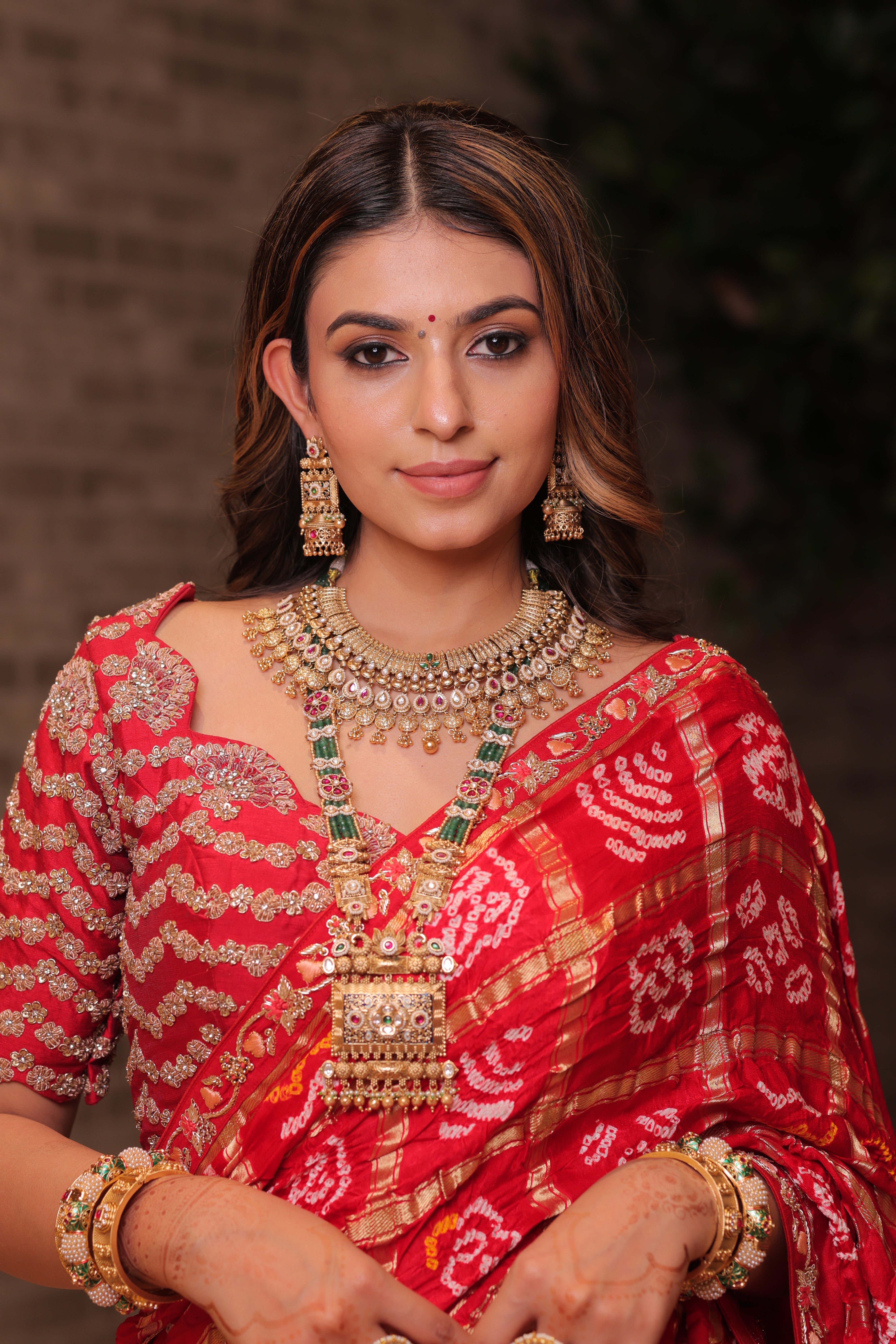 Elegant Red Silk Saree Timeless Grace & Sophistication - House of Surya