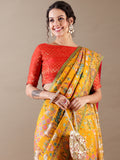 Golden Dola Silk Saree - House of Surya