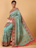 Rani Resham & Zari Silk Saree - House of Surya