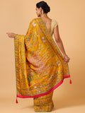 Bright Mustard Saree - House of Surya