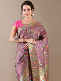 Purple Dola Silk Weaving Saree - House of Surya