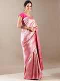 Pink Silk Weaving Saree - House of Surya