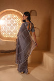 Grey Saree with Sequin Work