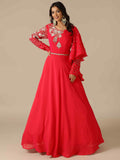 Rani Two-Tone Georgette Gown - House of Surya
