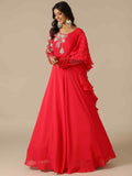 Rani Two-Tone Georgette Gown - House of Surya