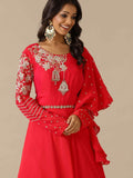 Rani Two-Tone Georgette Gown - House of Surya