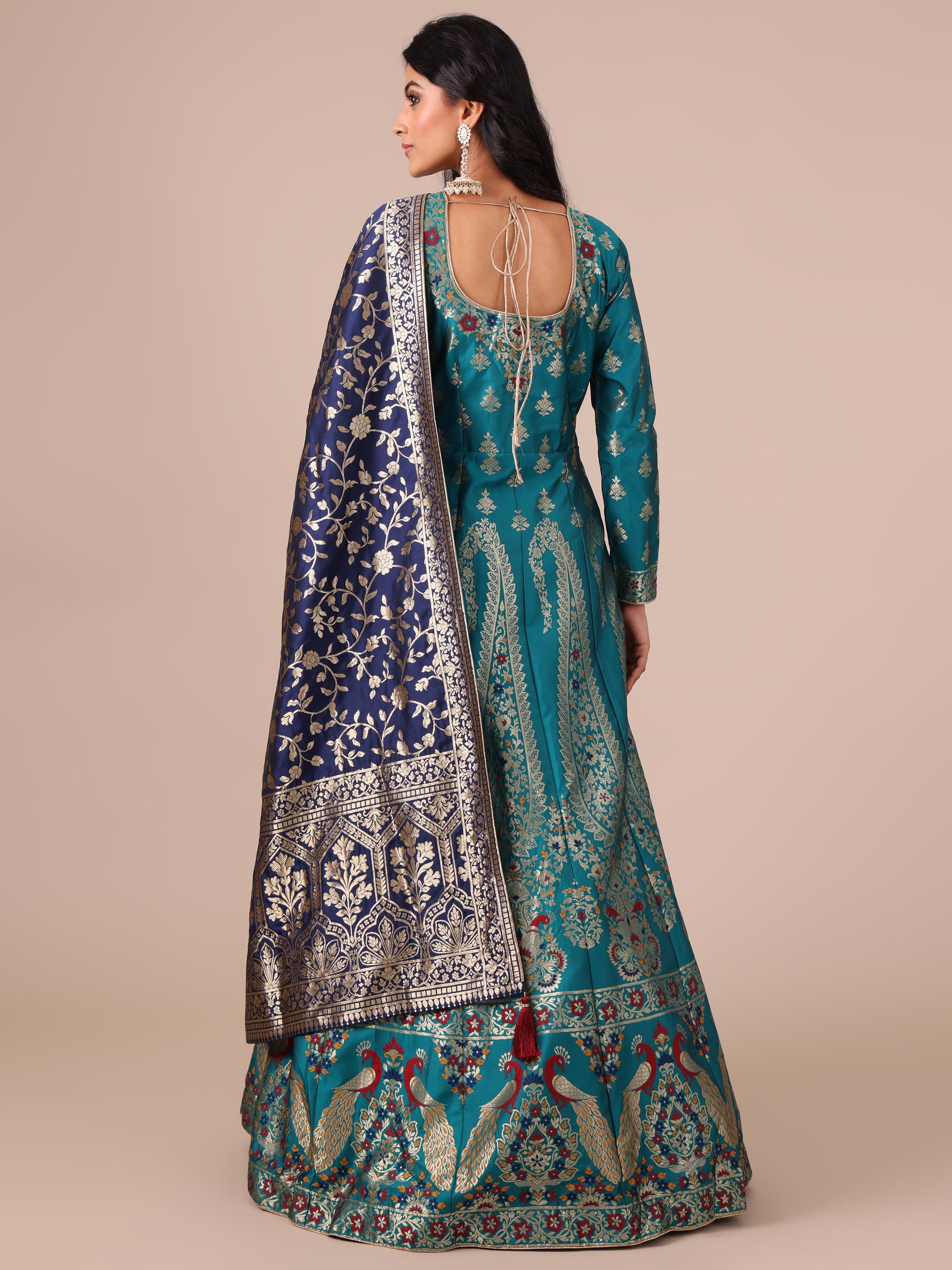 Banarasi Silk Anarkali - House of Surya
