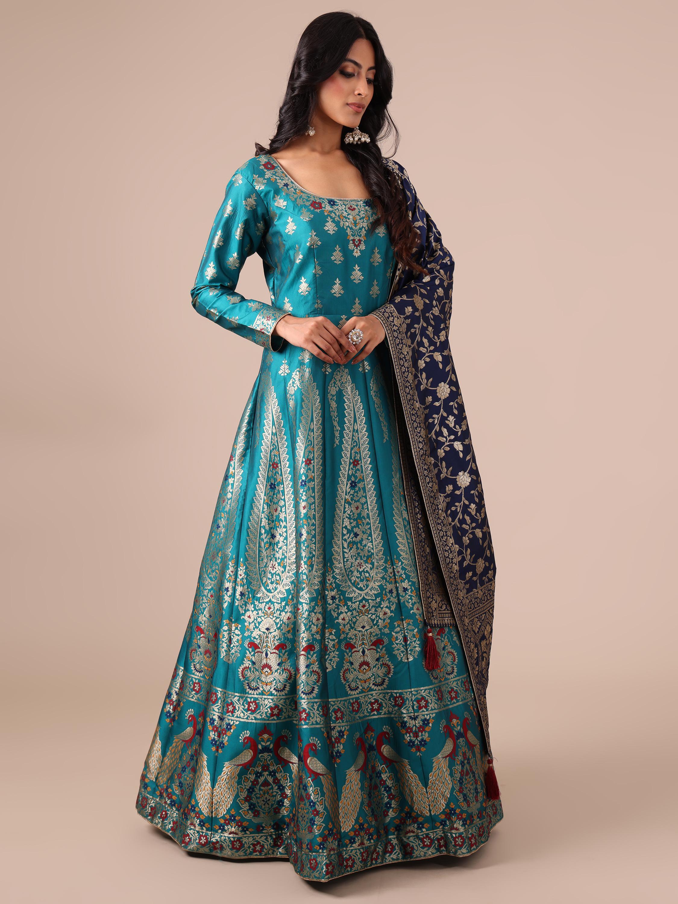 Banarasi Silk Anarkali - House of Surya
