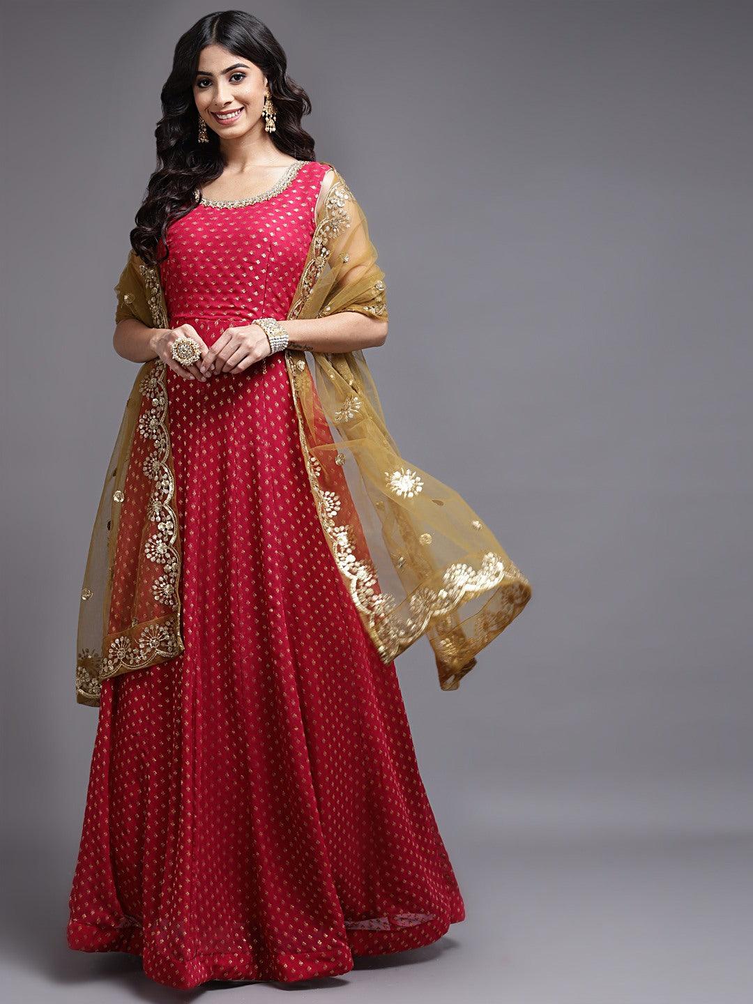 Rani georgette anarkali – House of Surya