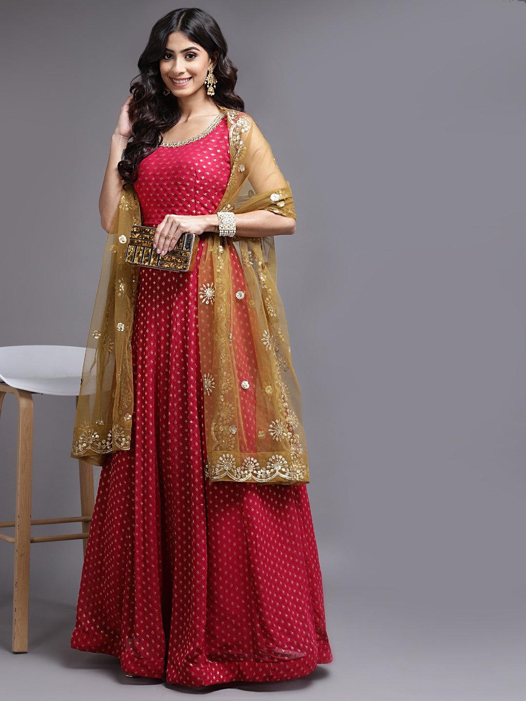Rani georgette anarkali – House of Surya