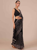Black Chikankari Saree – House of Surya