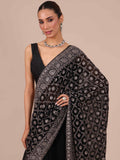 Black Chikankari Saree – House of Surya