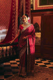Pure GajiCrepe Saree with zardozi and buti Jaal pattern - House of Surya