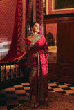 Pure GajiCrepe Saree with zardozi and buti Jaal pattern - House of Surya