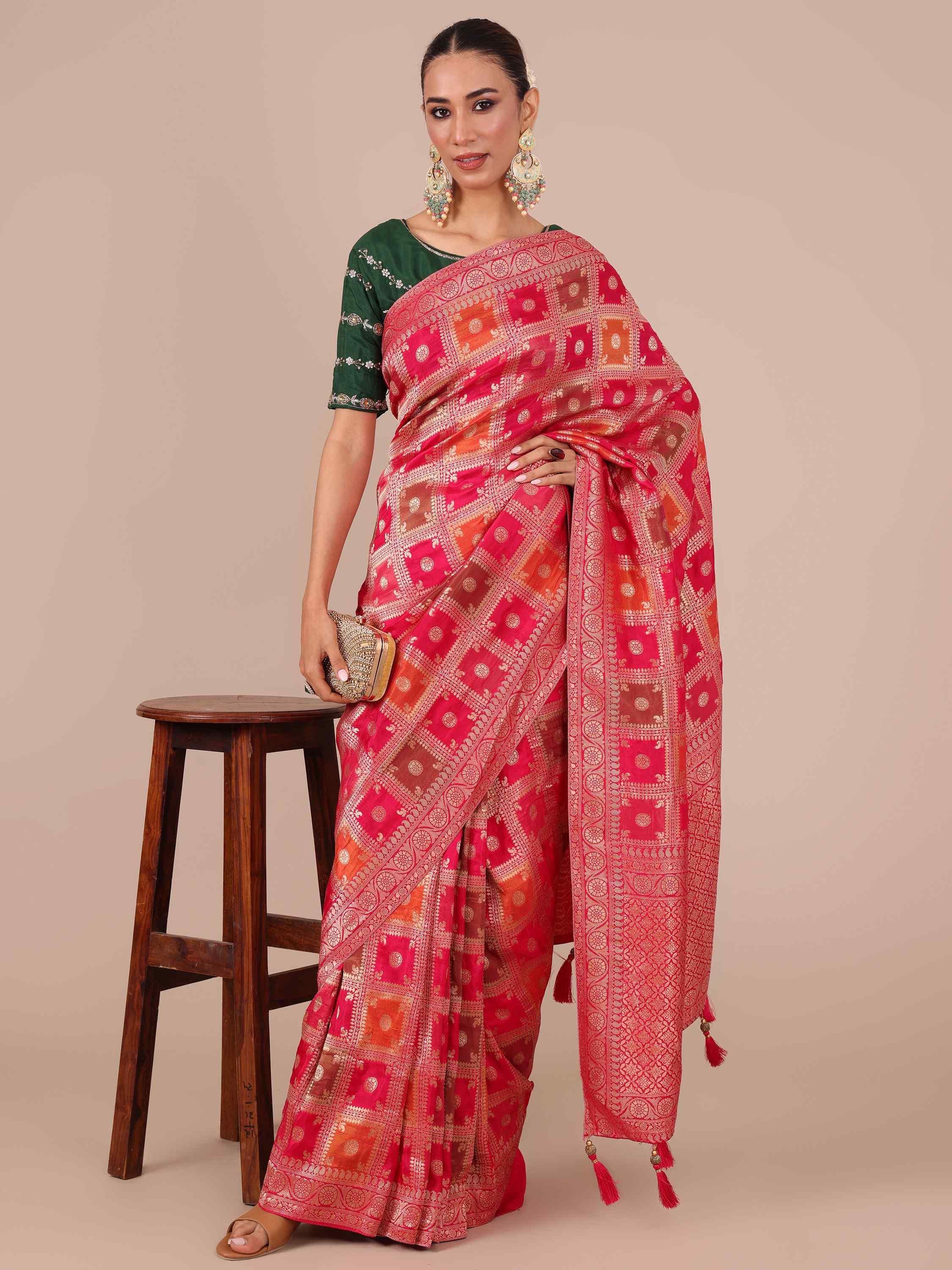 Rani Dola Silk Saree - House of Surya