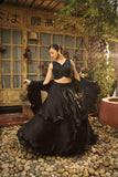 Black Color Lehenga Choli With Cut Dana & Sequins Work - House of Surya