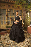 Black Color Lehenga Choli With Cut Dana & Sequins Work - House of Surya