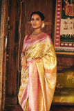 Pure Tissue Kanjivaram Silk Sarees with Meenakari and Zari Weaving - House of Surya