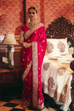 Pure Gajicrepe Saree With Hand Zardozi Buti Pattern - House of Surya