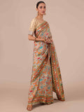 Pista Silk Saree - House of Surya