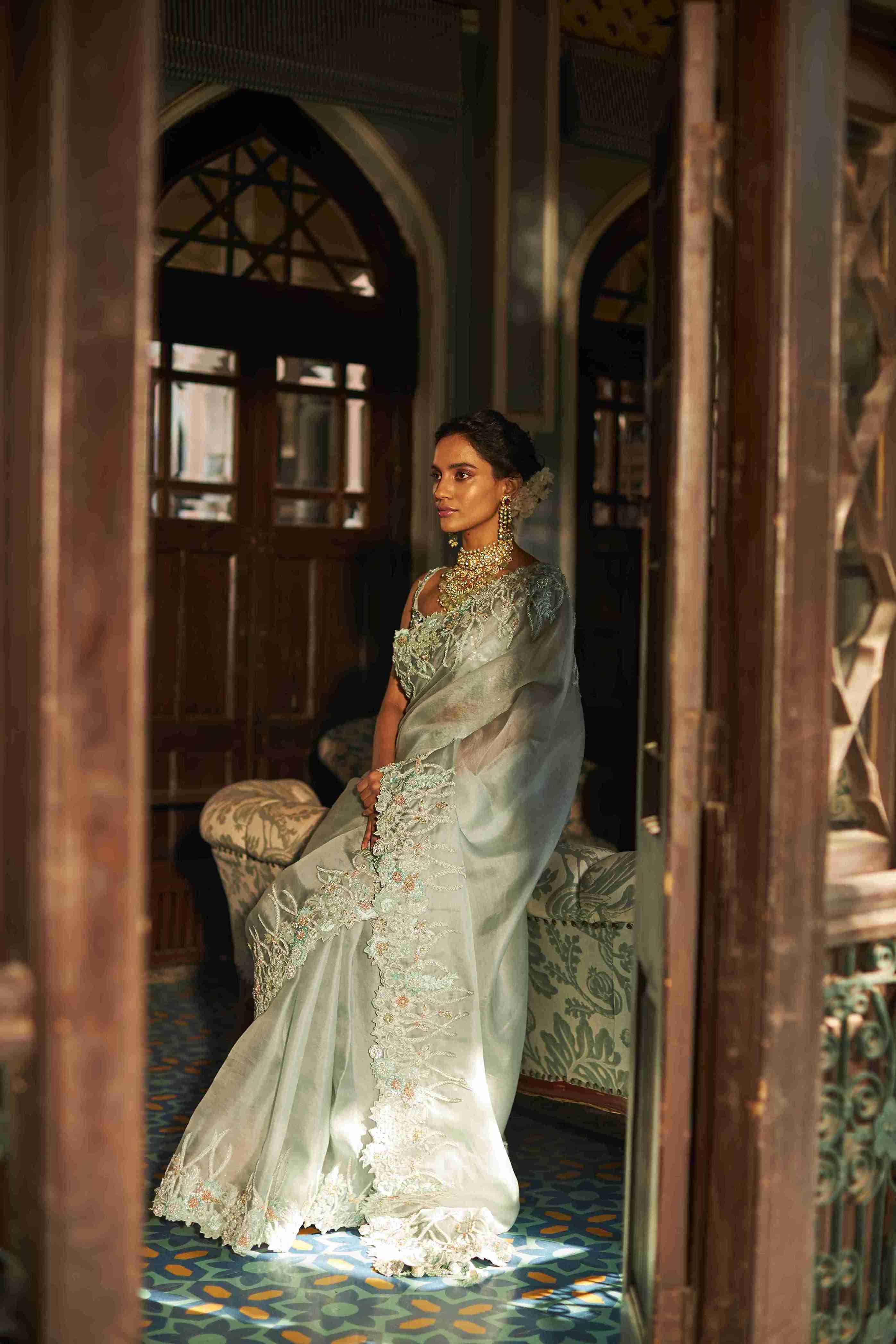 Elegant Cut Dana Mehroon Saree | Shop Designer Sarees Online