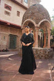 Black Cutdana Saree – House of Surya
