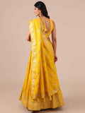 Yellow Chikankari Lehenga Choli With Matching Dupatta - House of Surya