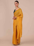 Yellow Organza Saree - House of Surya