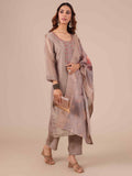 Lavender Color Suit with Matching Dupatta - House of Surya