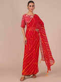 Buy Red Chiffon Saree - House of Surya