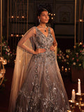 Elegant Gown With Cut Dana Zarkan Sequence Detailing Embroidery - Riwaaz