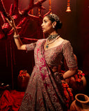 Tissue Ensemble With Zardozi Work – Antara