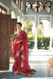 Buy Mehroon Colour Saree Online - House of Surya