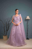 Lavender Color Gown With Cutdana,Thread Work - House of Surya
