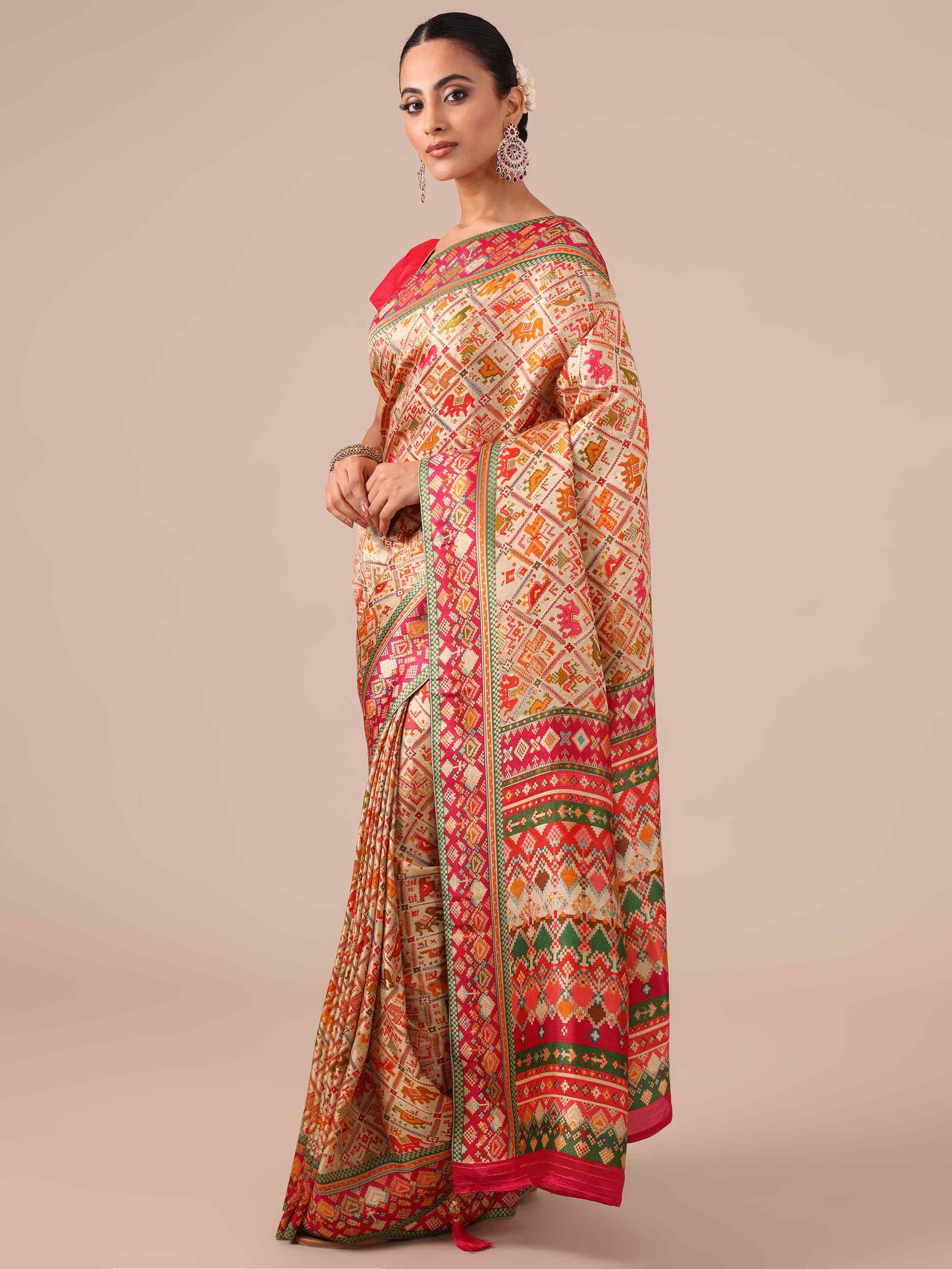 Golden Weaving Saree - House of Surya