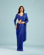 Designer Blue Net Saree,Net sarees for women
 - House of Surya