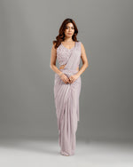 Mauve Lycra Drape Saree,Drape Saree Ready to Wear Saree
- House of Surya