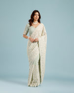 Pista Green Georgette Saree,Georgette Sarees For Women - House of Surya