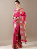 Rani Green Dola Silk Weaving Saree - House of Surya