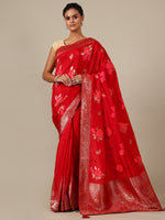  Gajari Dola Silk Saree,Best Resham Work Dola Silk Saree Online - House of Surya