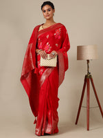  Gajari Dola Silk Saree,Best Resham Work Dola Silk Saree Online - House of Surya