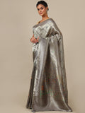 Grey Tissue Silk Saree – House of Surya
