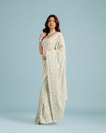 Pista Green Georgette Saree,Georgette Sarees For Women - House of Surya