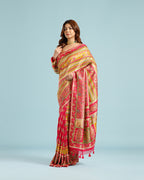 Festive & Party Wear Mustard Dola Silk Saree with Sequence & Cutdana Work - House of Surya