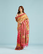 Mustard Crepe Silk Saree,Design Crepe Silk Saree
 - House of Surya