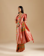 Rani Crepe Silk Saree,Crepe Silk Sarees Multicolor Woven Design
 - House of Surya