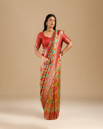 Rani Crepe Silk Saree,Crepe Silk Sarees Multicolor Woven Design
 - House of Surya