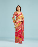 Mustard Crepe Silk Saree,Design Crepe Silk Saree
 - House of Surya