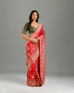 Rani Kanjivaram Silk Saree,Kanjivaram Silk Saree with Zardozi - House of Surya