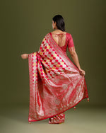  Rani Crepe Silk Saree,Multicolor Weave Silk Saree - House of Surya